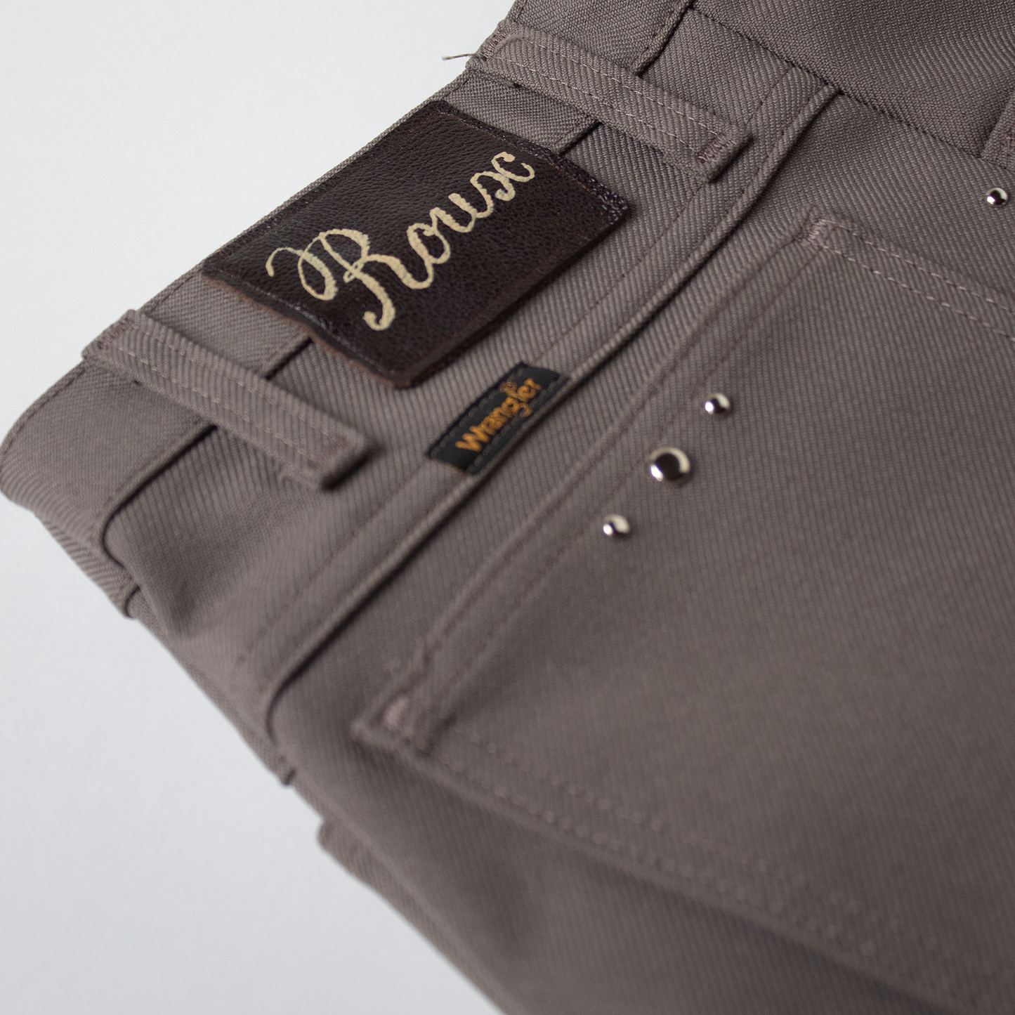 FLAIRS, a studded pant in birch