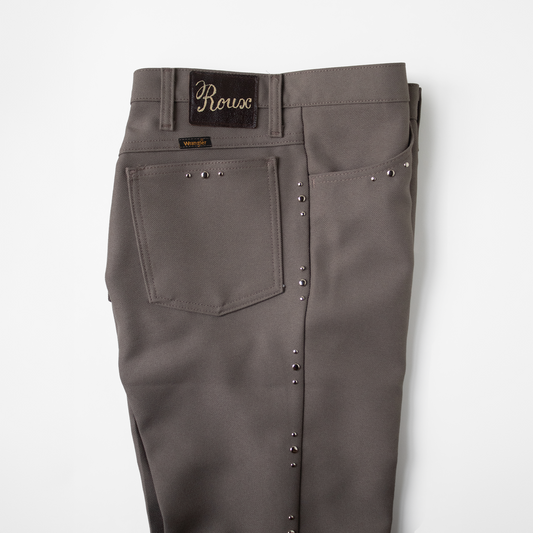 FLAIRS, a studded pant in birch